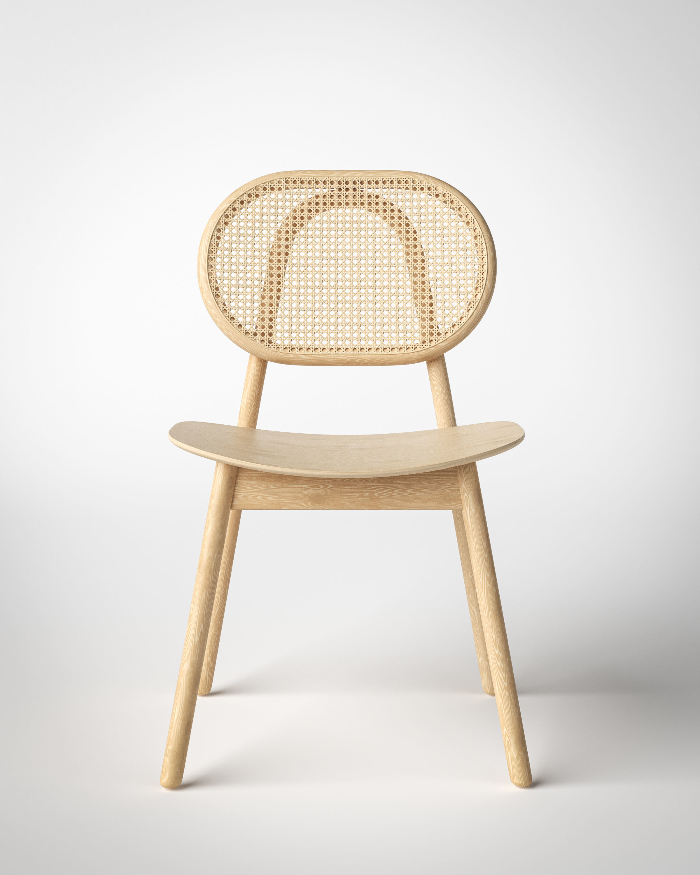 Cane Chair 3D model_9