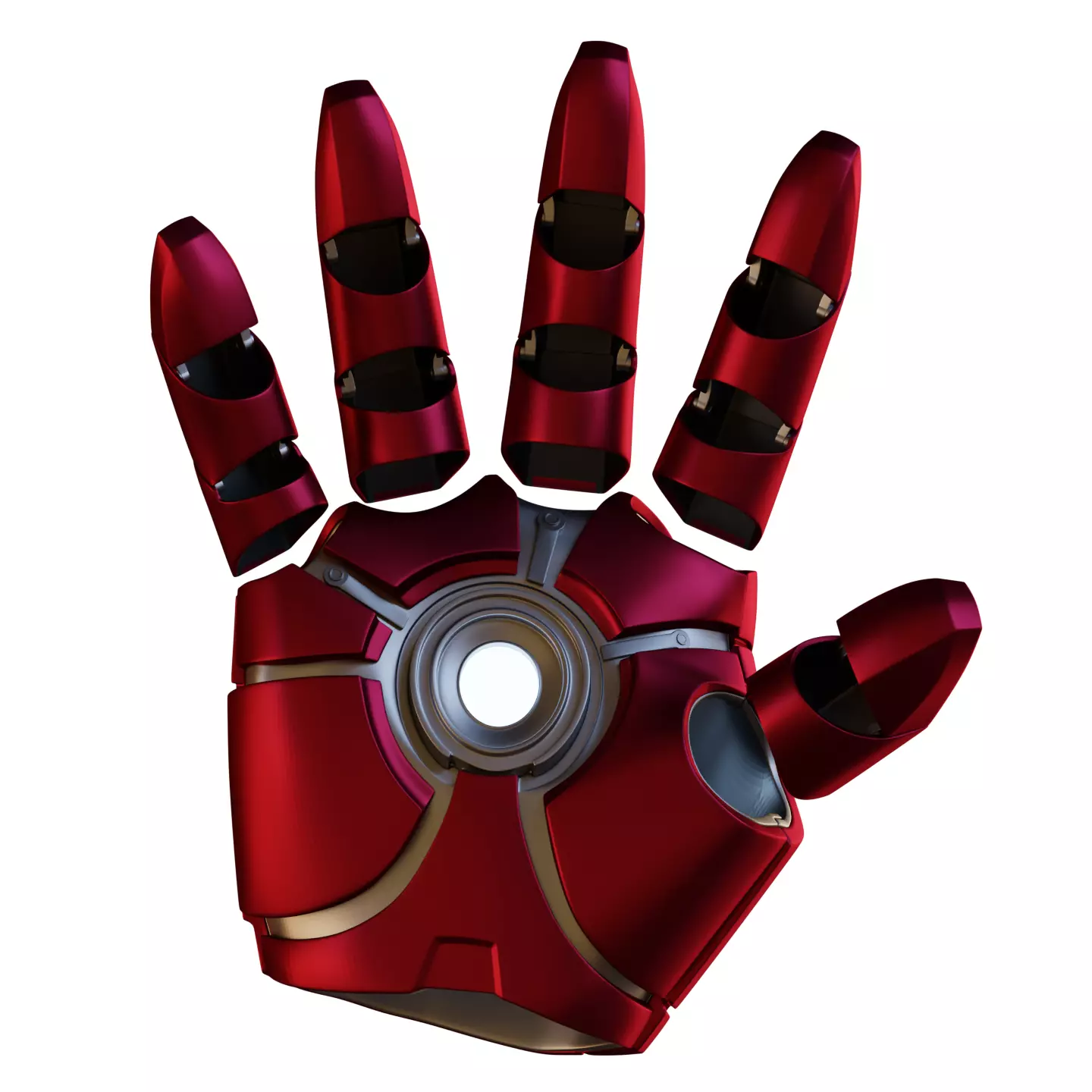 No BS Ironman Glove with Hinged Fingers 3D print model_0