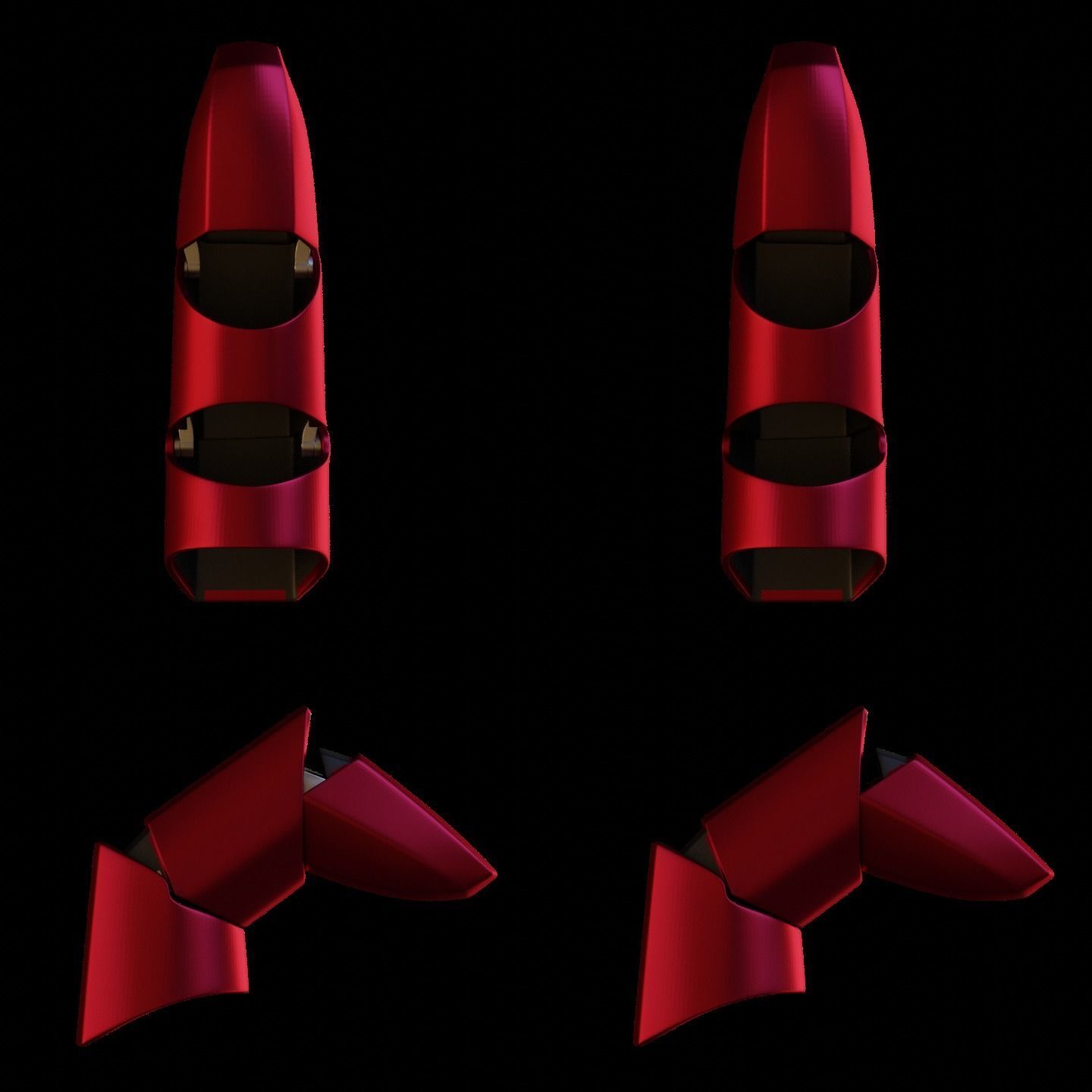 No BS Ironman Glove with Hinged Fingers 3D print model_4