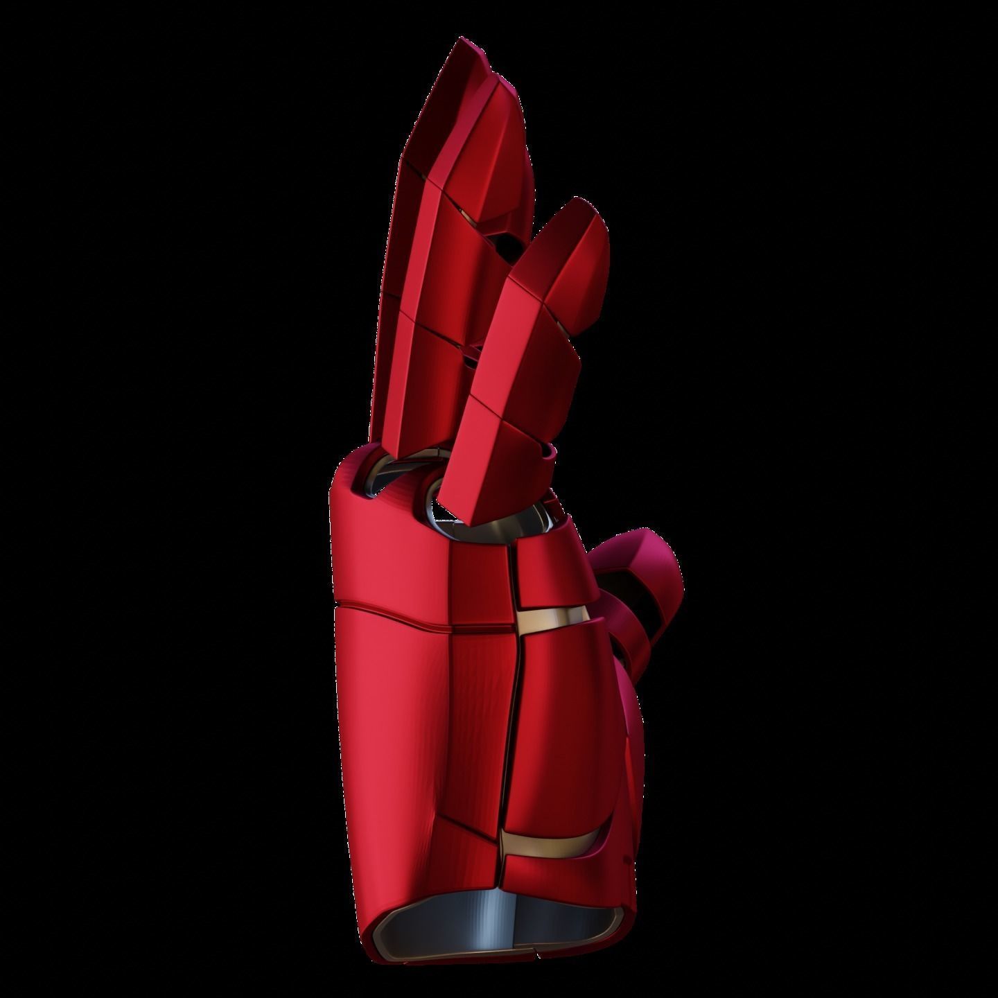 No BS Ironman Glove with Hinged Fingers 3D print model_8