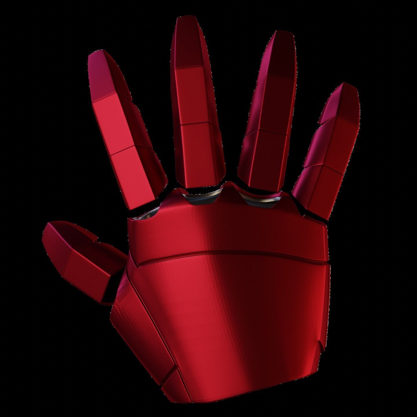No BS Ironman Glove with Hinged Fingers 3D print model_9