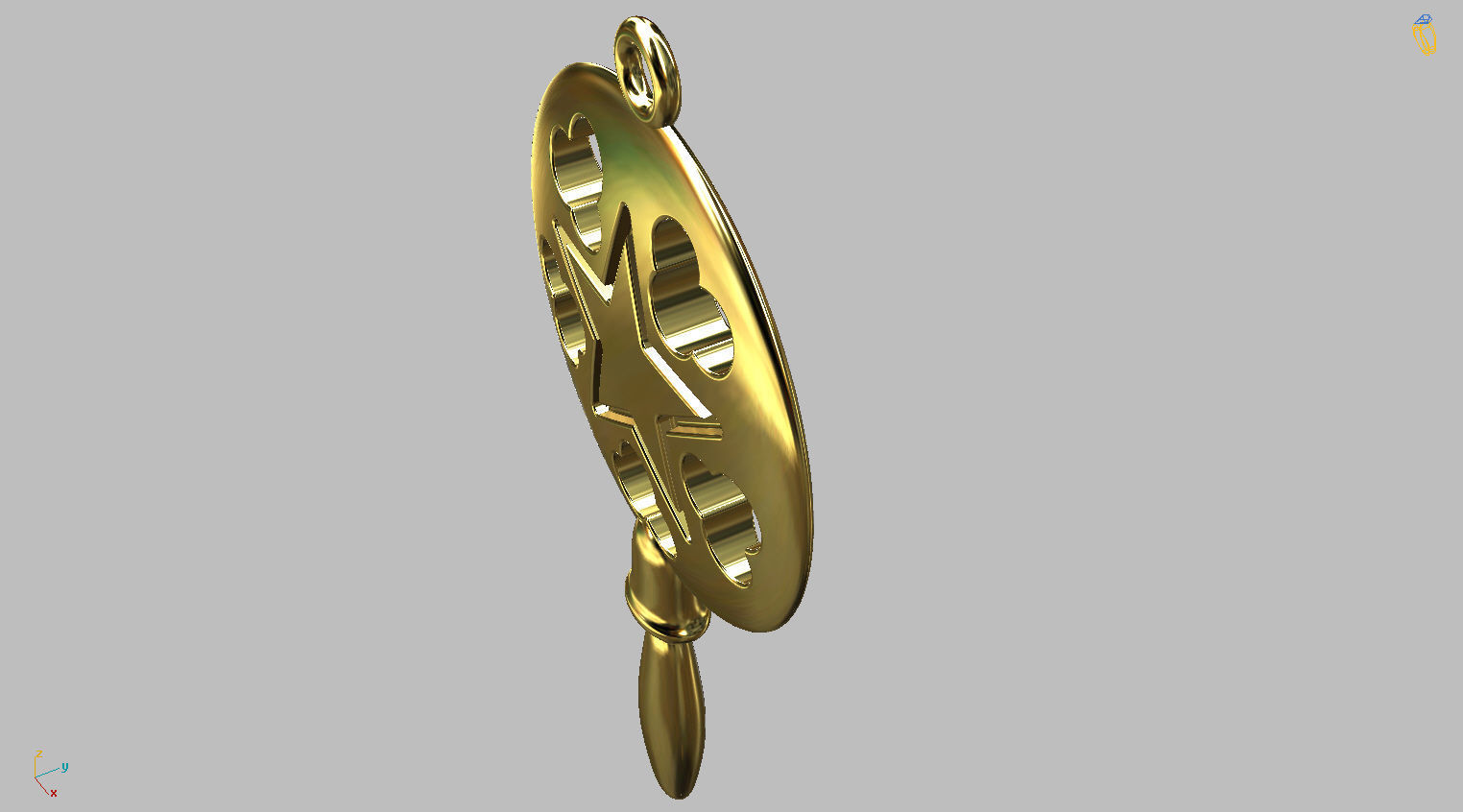 Oxum Orixas tools collection Large 3D print model_10