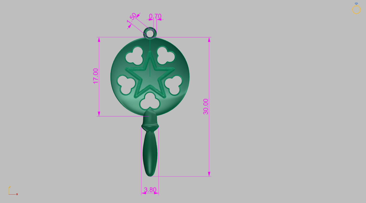 Oxum Orixas tools collection Large 3D print model_11