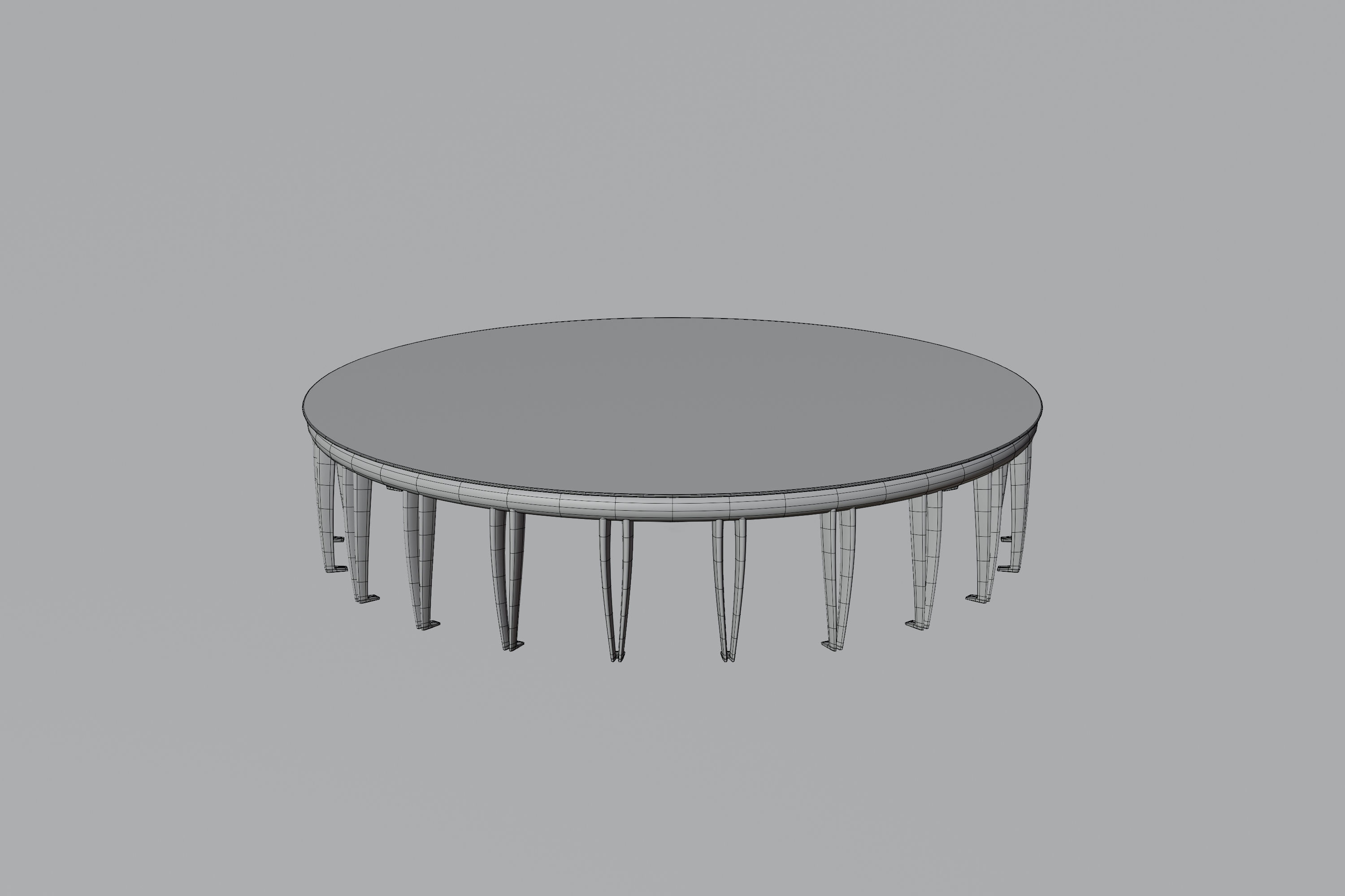 Coffee table 3D model_2