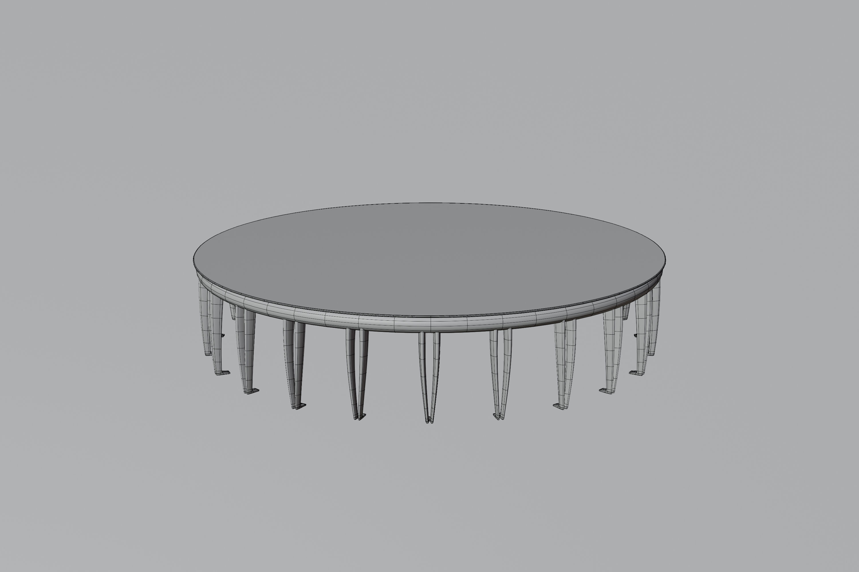 Coffee table 3D model_4