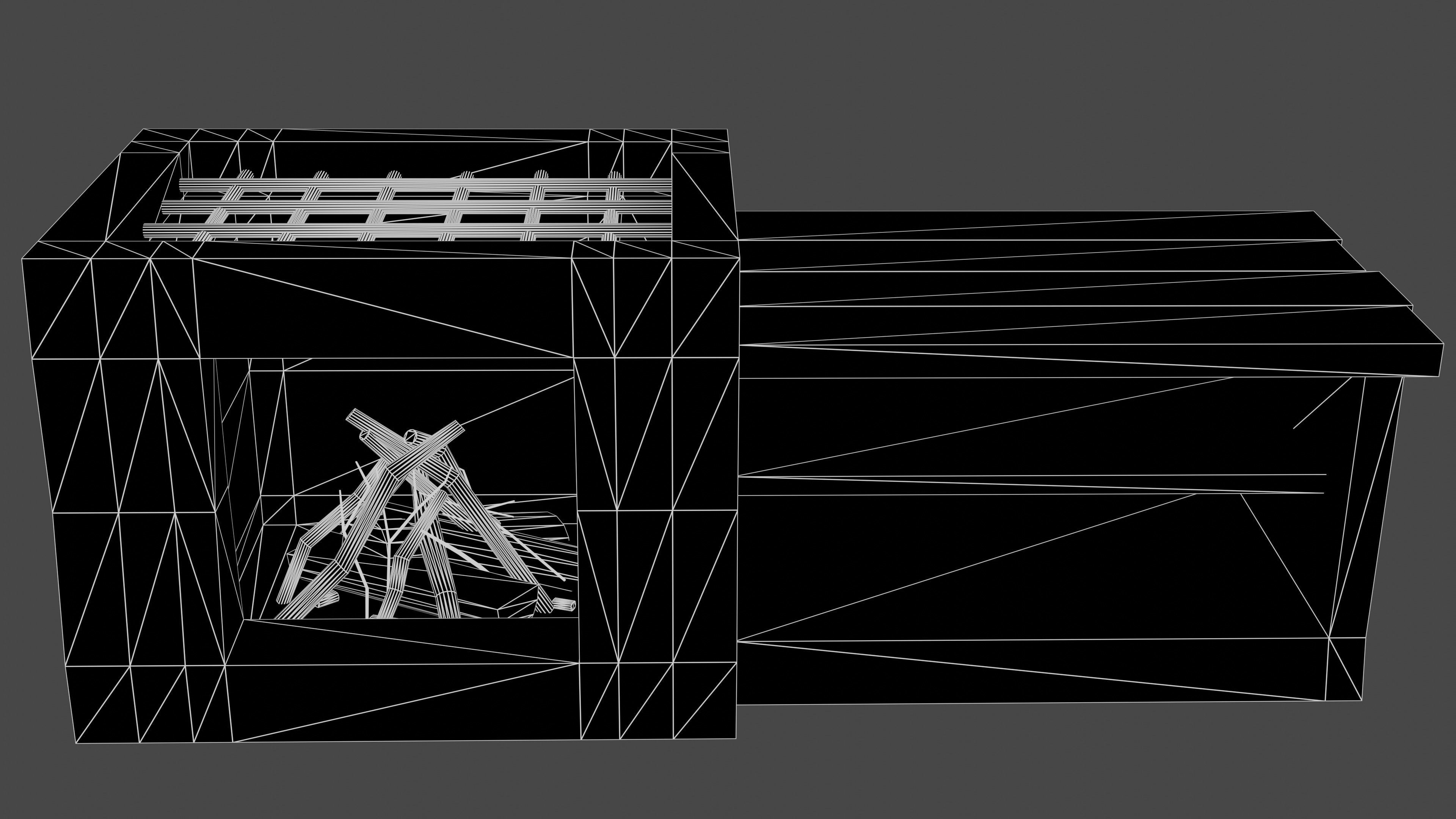 Medieval furnace - Lowpoly Game Ready Low-poly 3D model_4