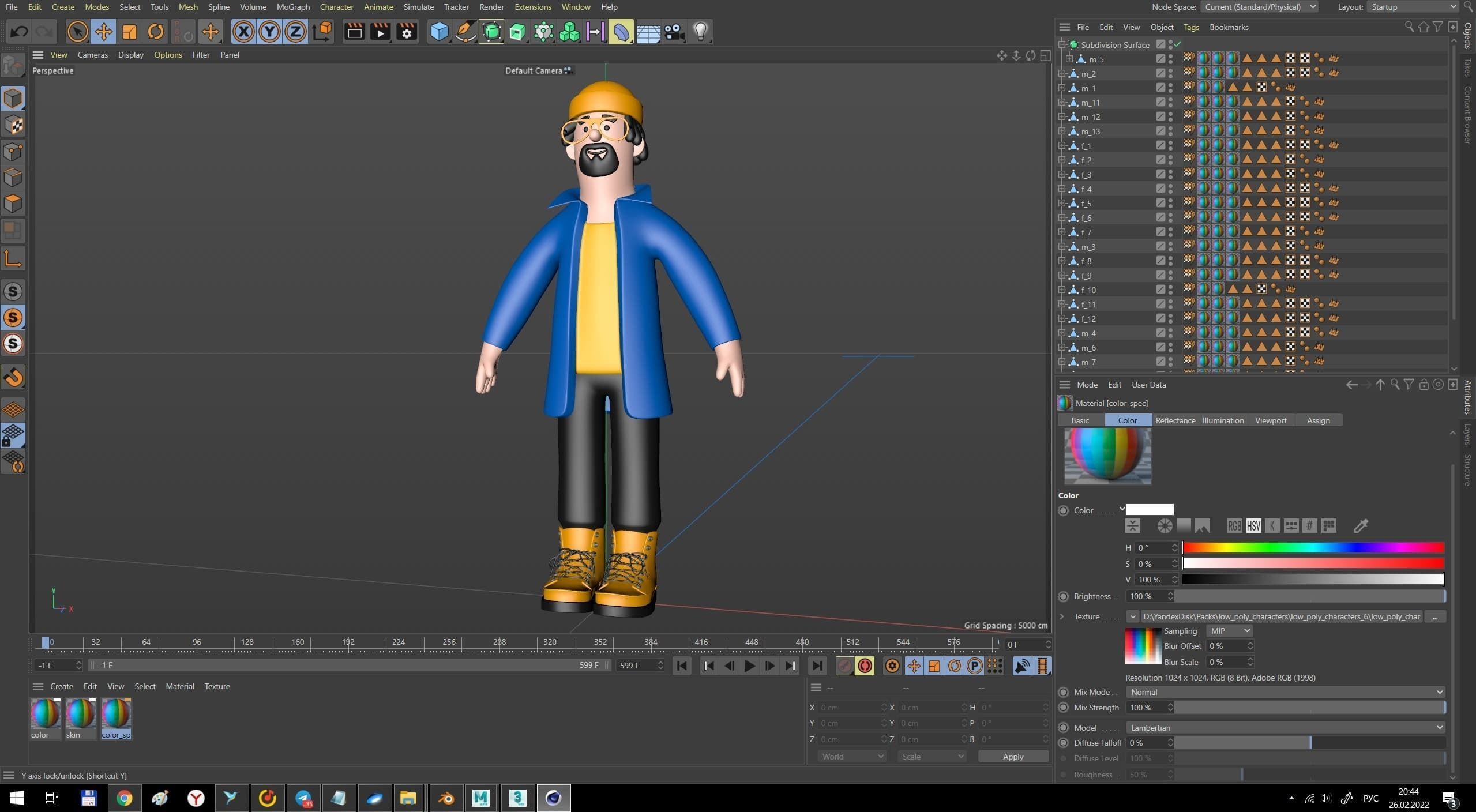 Cartoon Characters Low-poly 3D model_23