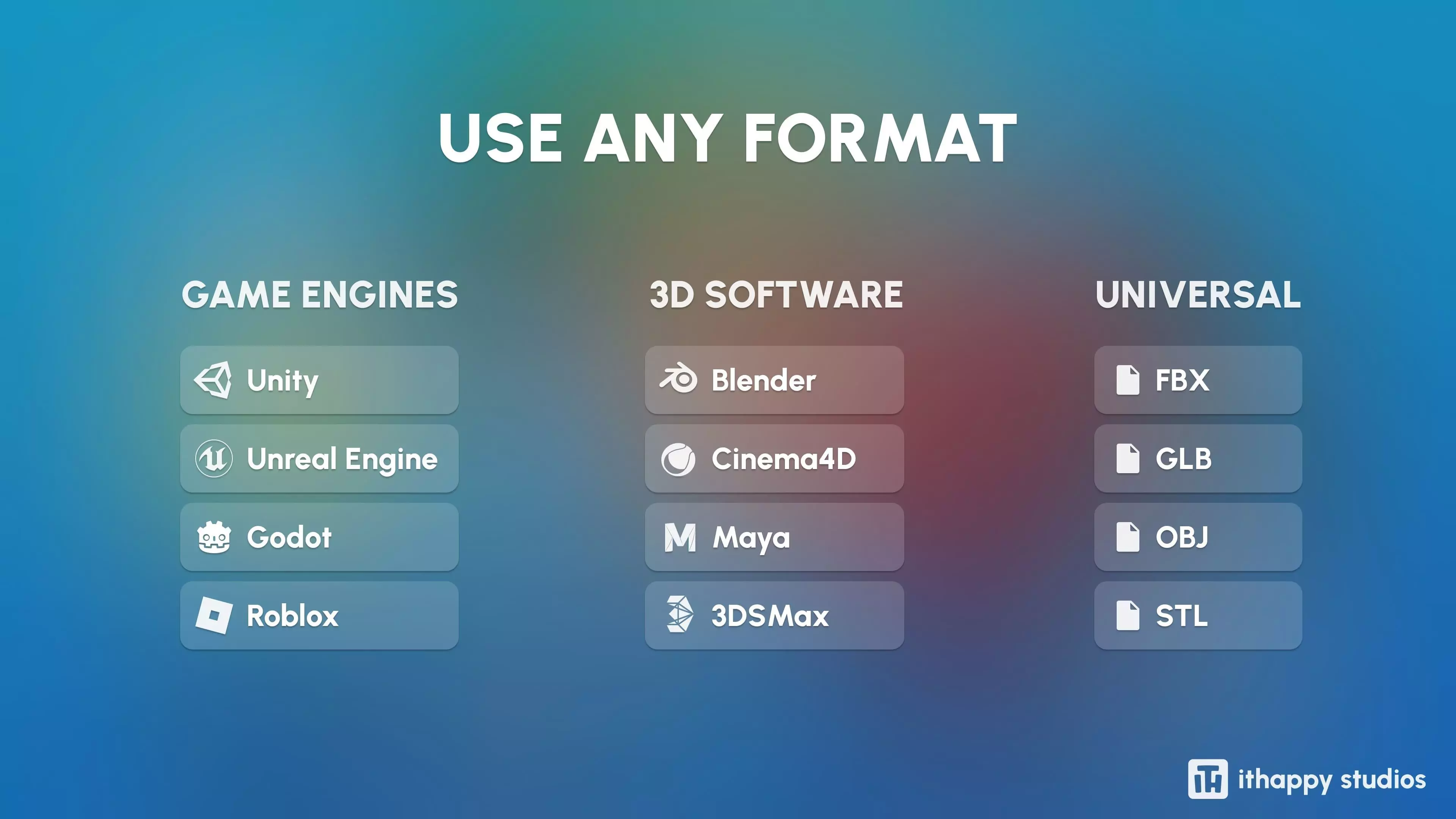 Cartoon Characters Low-poly 3D model_1