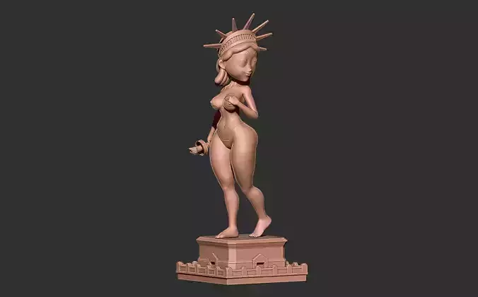 Sexy Statue Of Liberty 3D print model