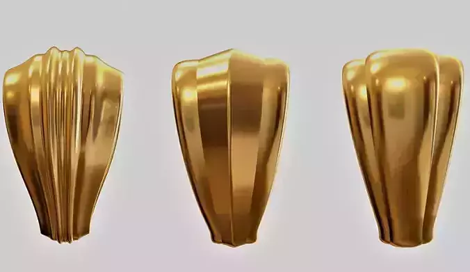 Bail set sculpture with measurements 3D print model