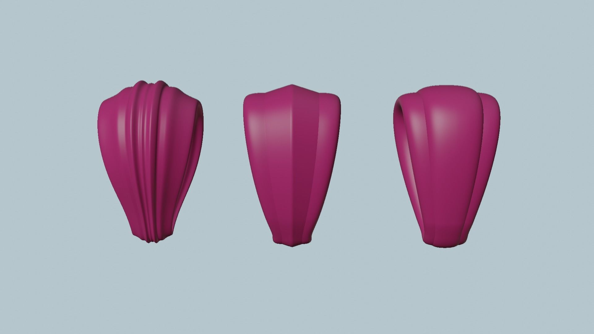 Bail set sculpture with measurements 3D print model_1