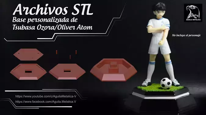 Tsubasa Ozora - BASE STL - imprimible para la figura GoodSmile