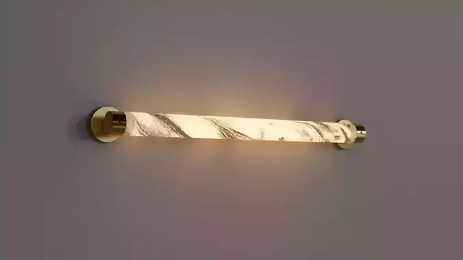 Tube Wall Lamp 3D model