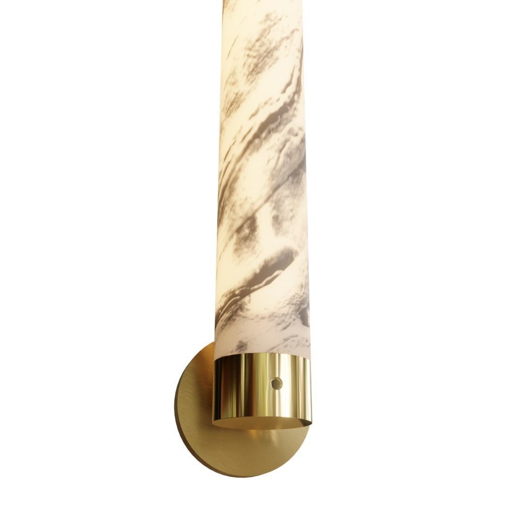 Tube Wall Lamp 3D model_5