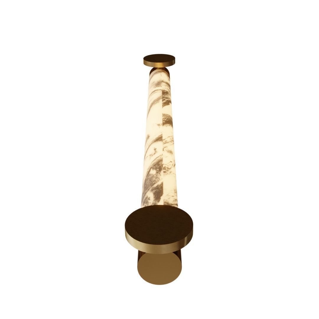 Tube Wall Lamp 3D model_6