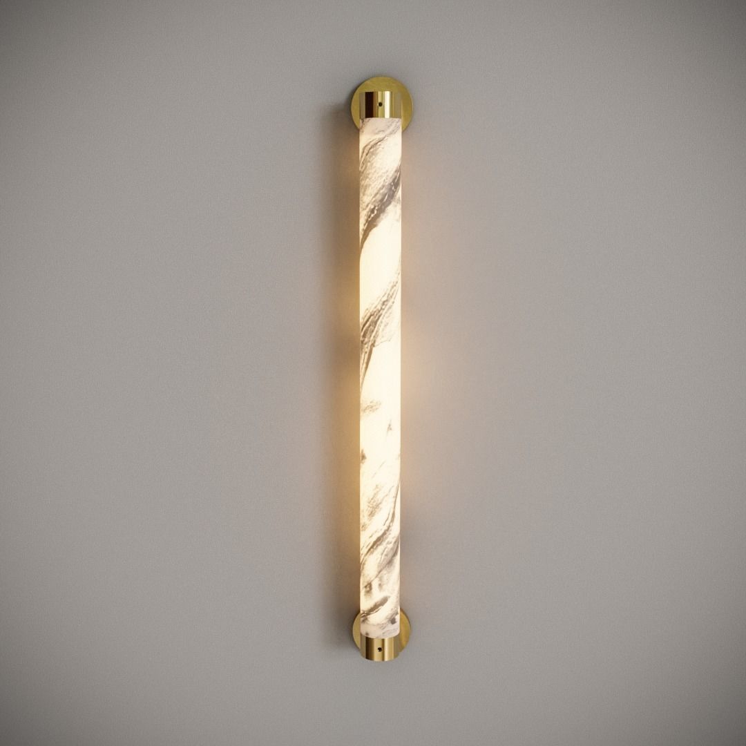 Tube Wall Lamp 3D model_1