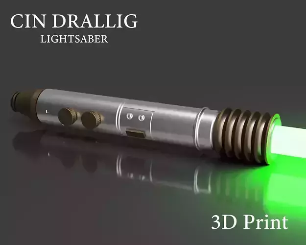 Cin Drallig Lightsaber Kit - 3D printable 3D print model