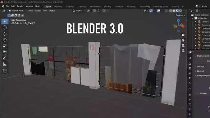 3D FENCE GATE DESIGN NO 2001