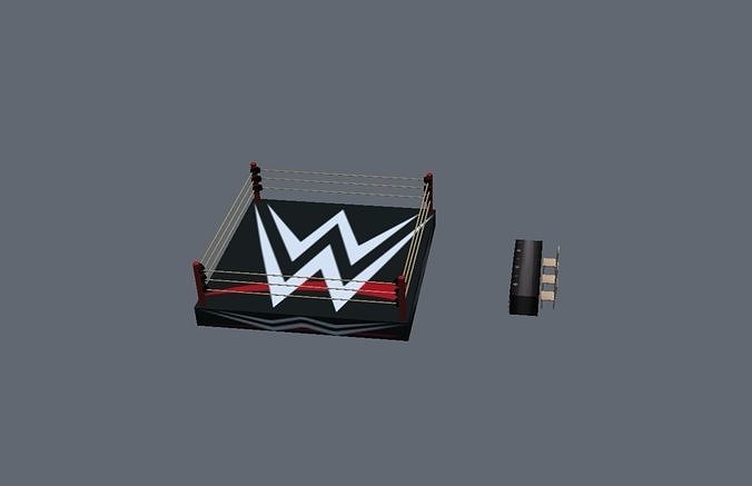 WWE arena Free low-poly 3D print model