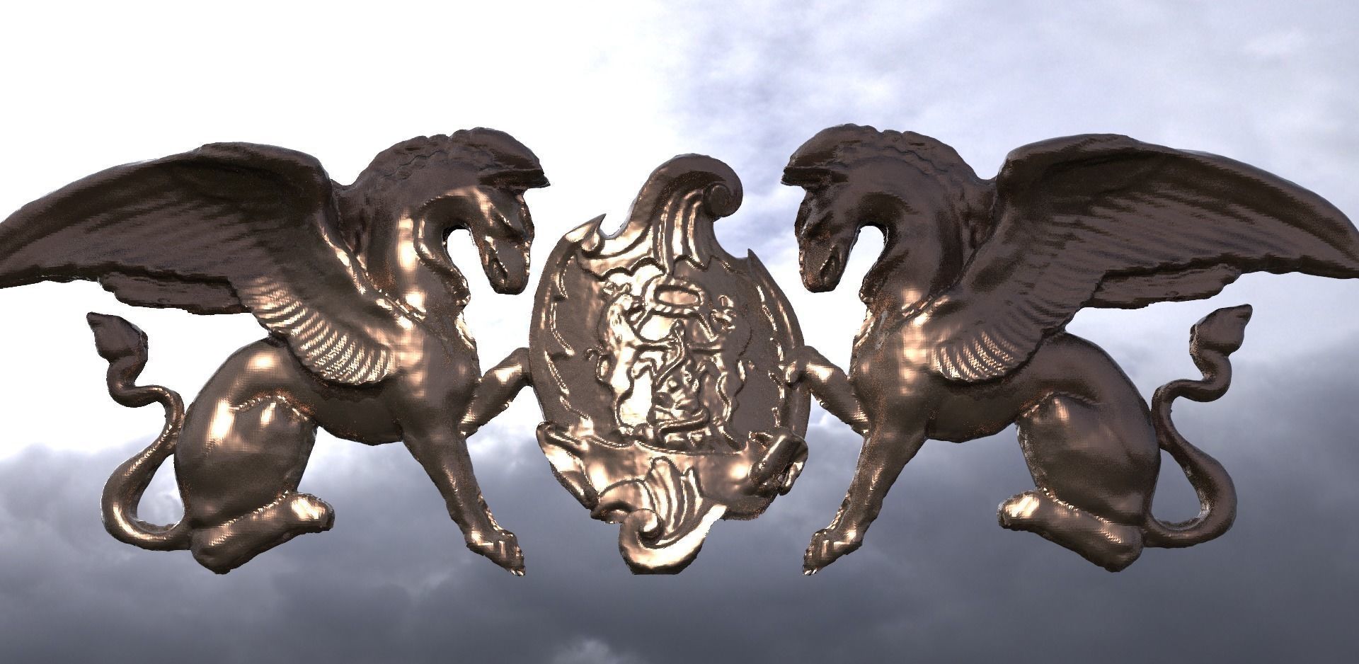 Medieval Crest Collection 2 3D model_1