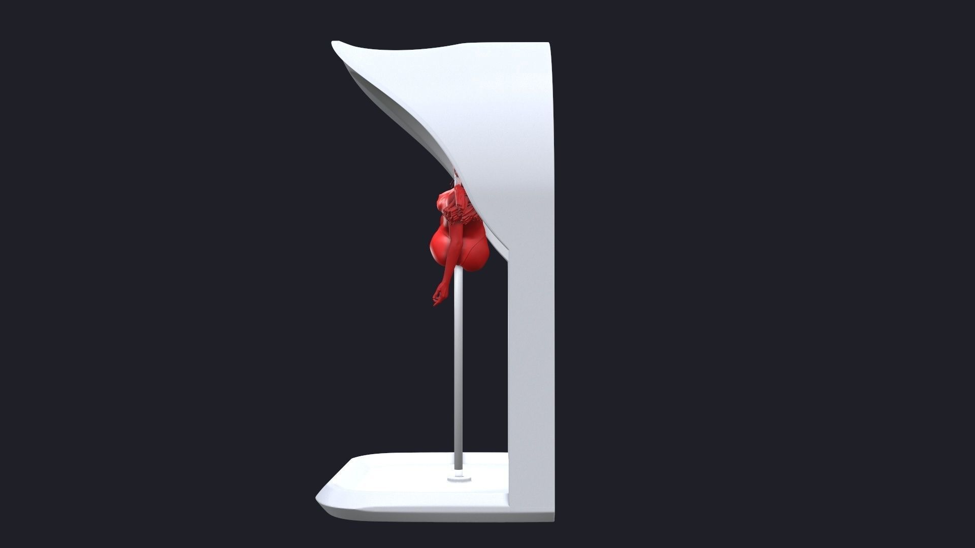 Headphone Holder strip dance 4 3D print model_13