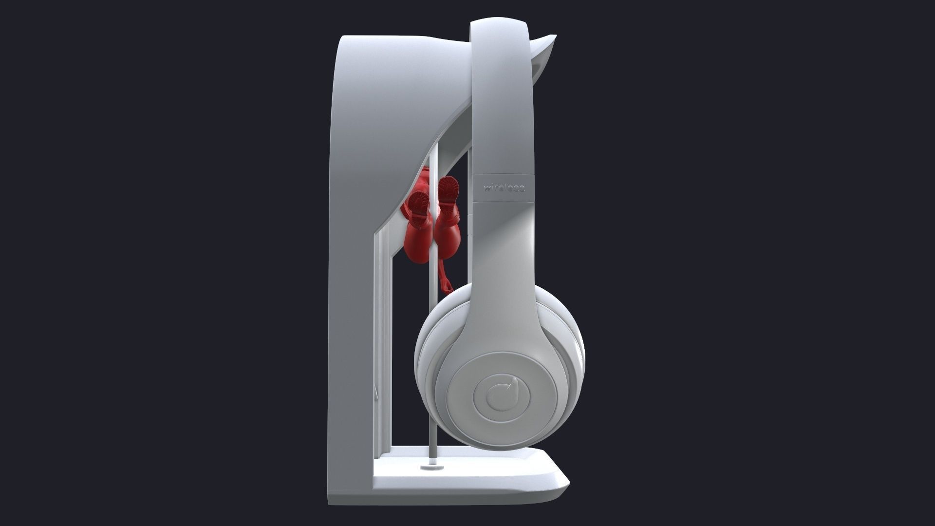 Headphone Holder strip dance 4 3D print model_11