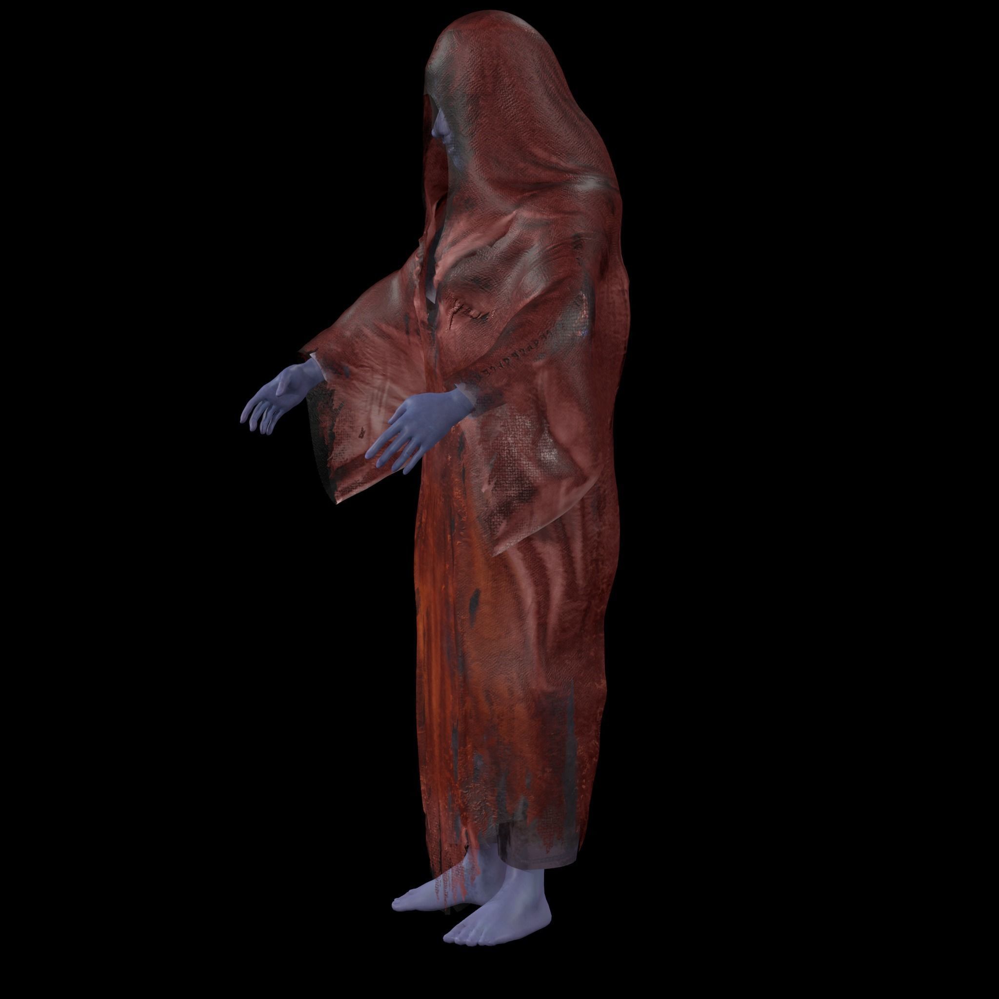 Ghost Girl - Horror Woman 3D model_8