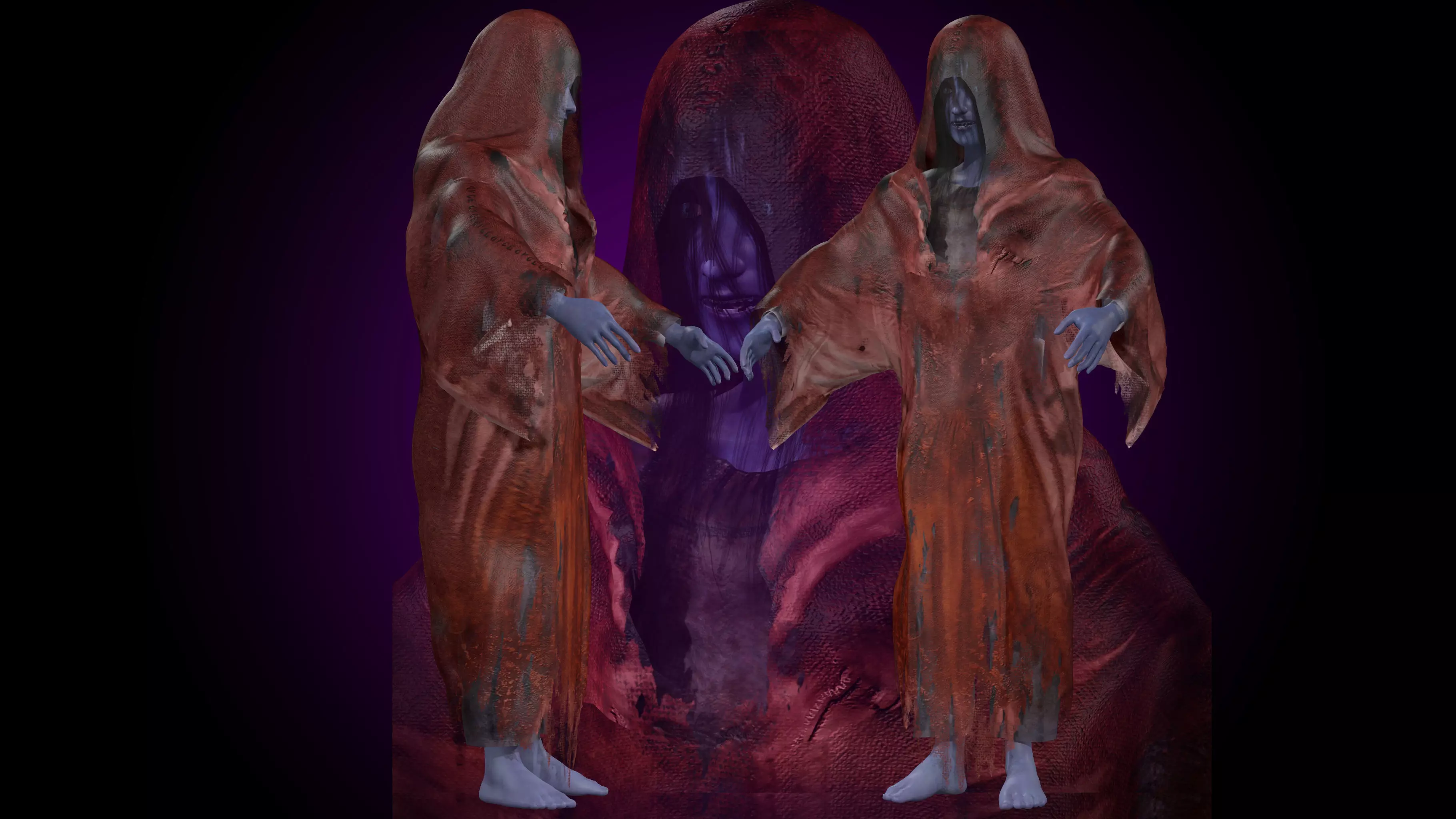 Ghost Girl - Horror Woman 3D model_0