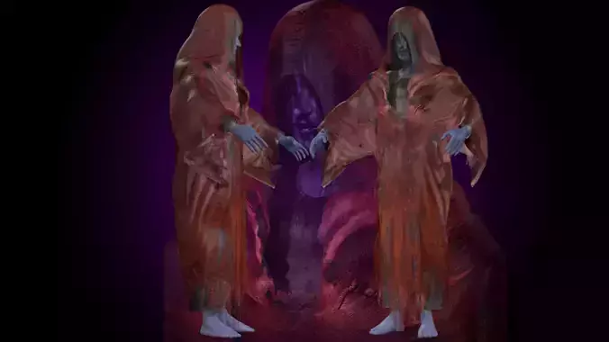 Ghost Girl - Horror Woman 3D model