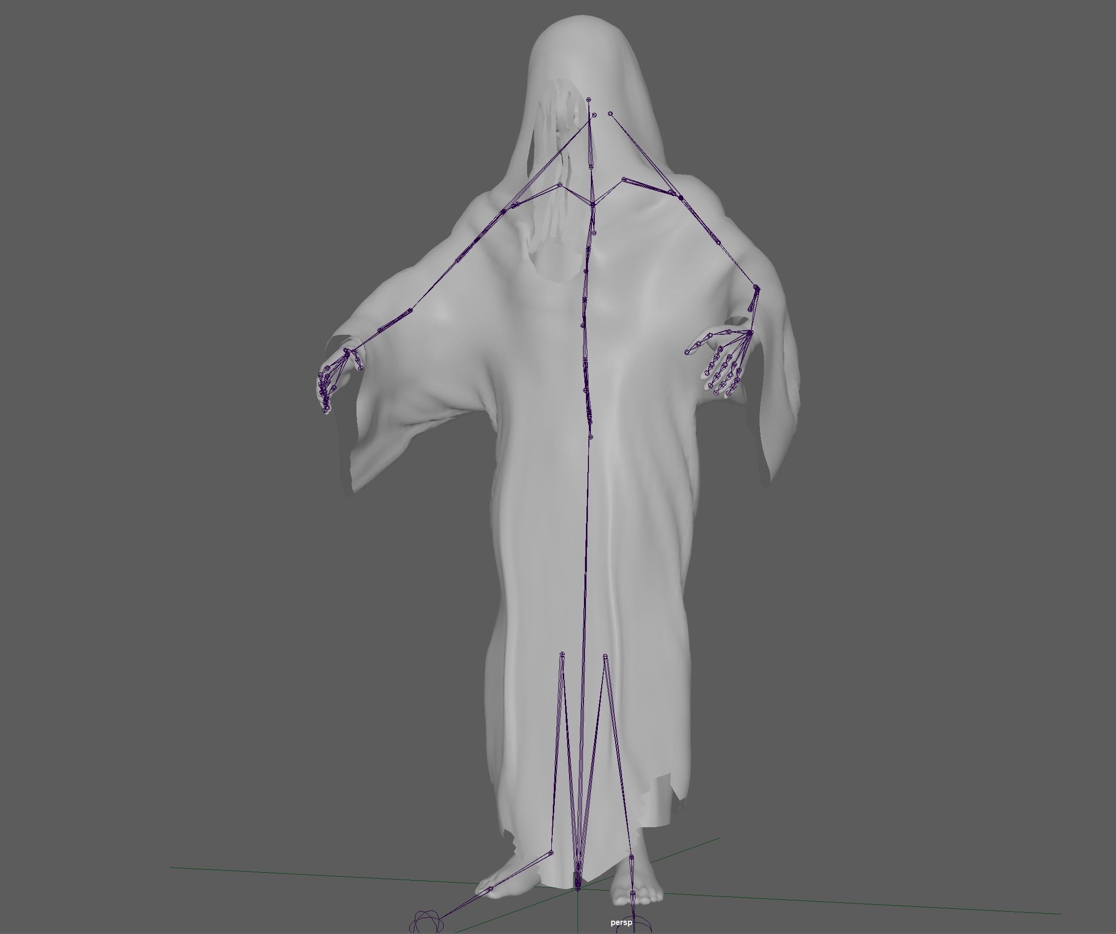 Ghost Girl - Horror Woman 3D model_9