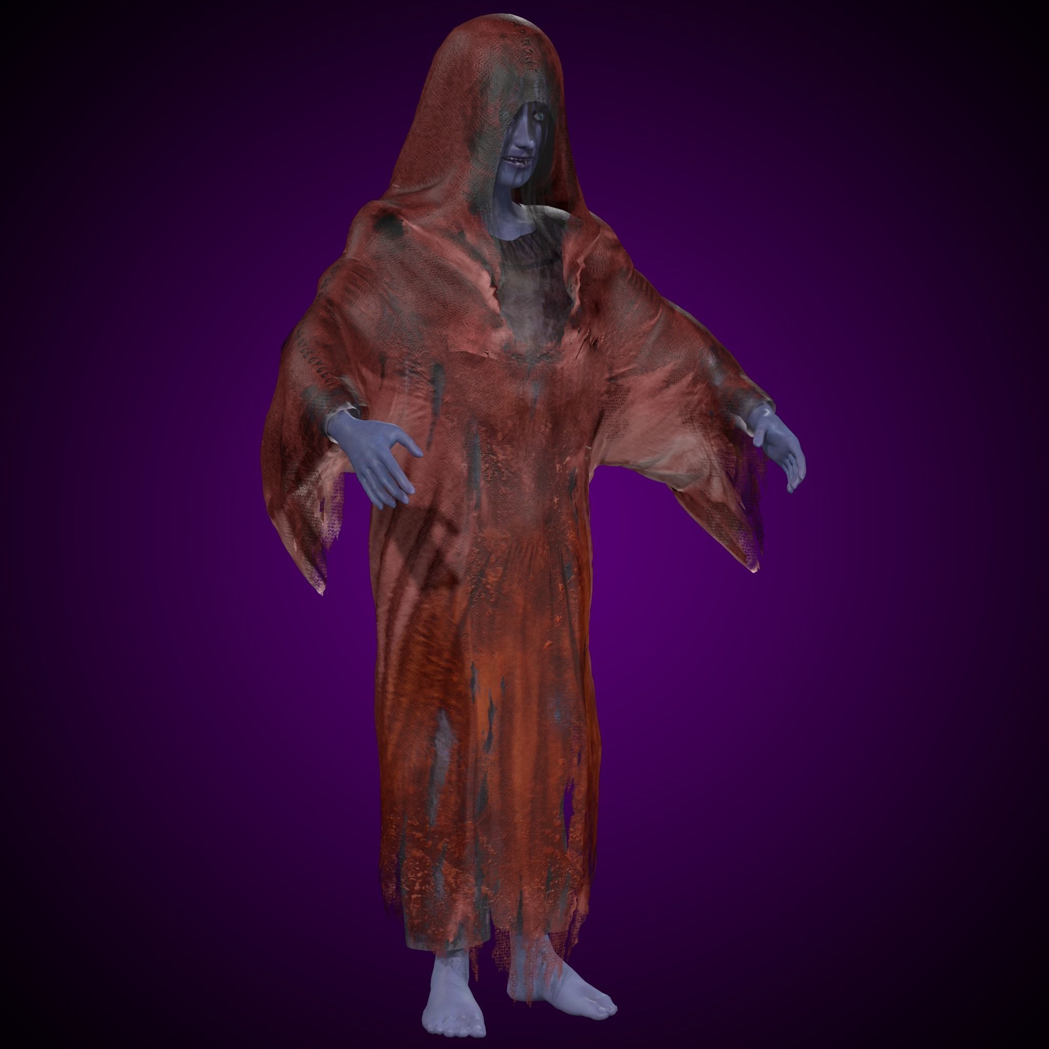 Ghost Girl - Horror Woman 3D model_3