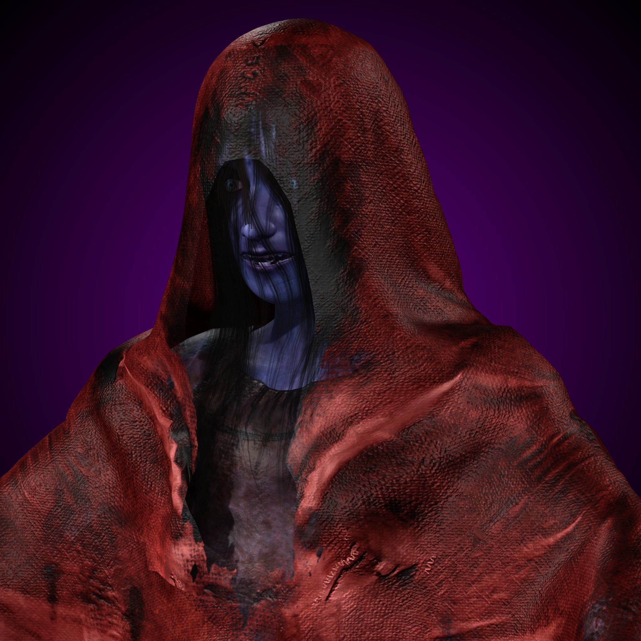 Ghost Girl - Horror Woman 3D model_2