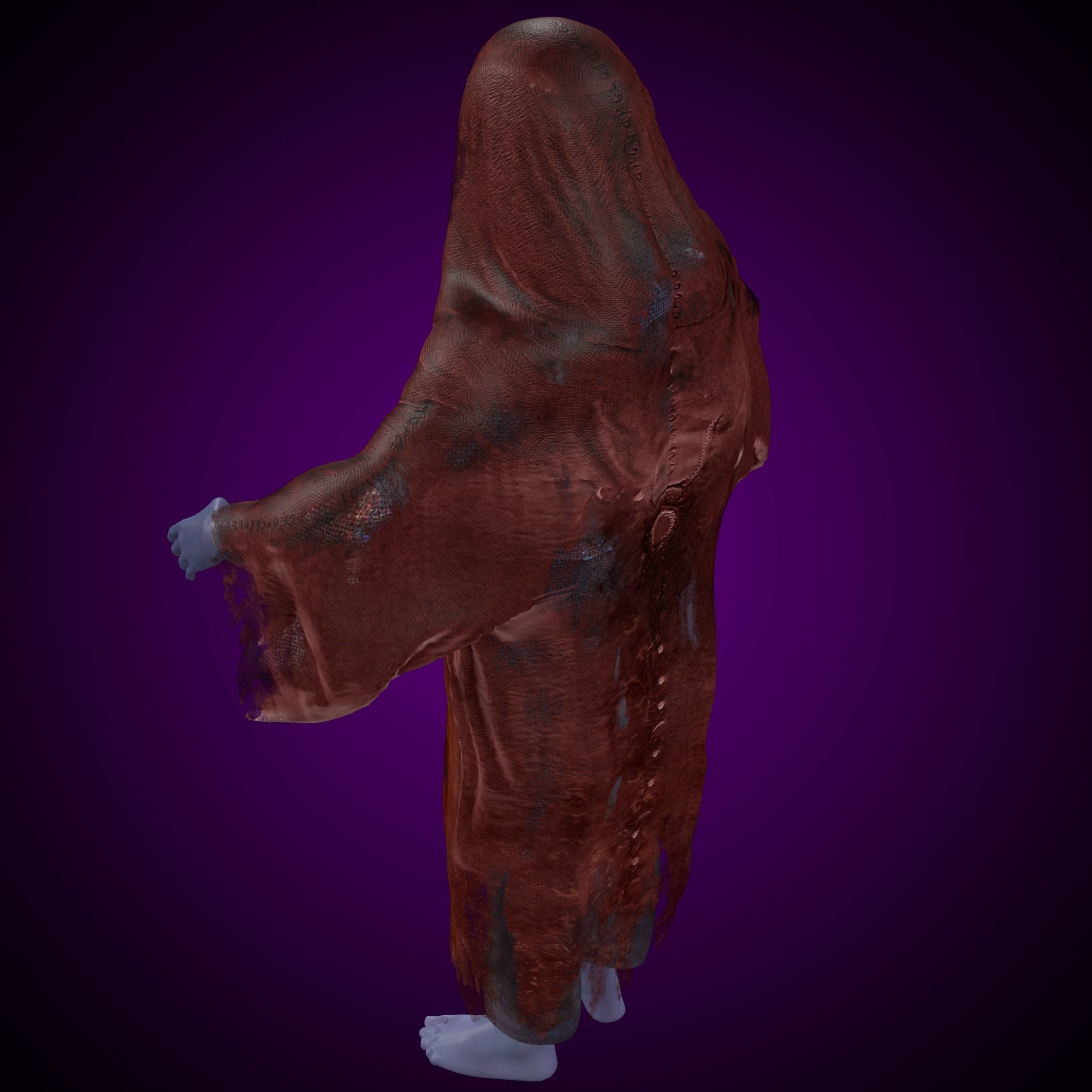 Ghost Girl - Horror Woman 3D model_6