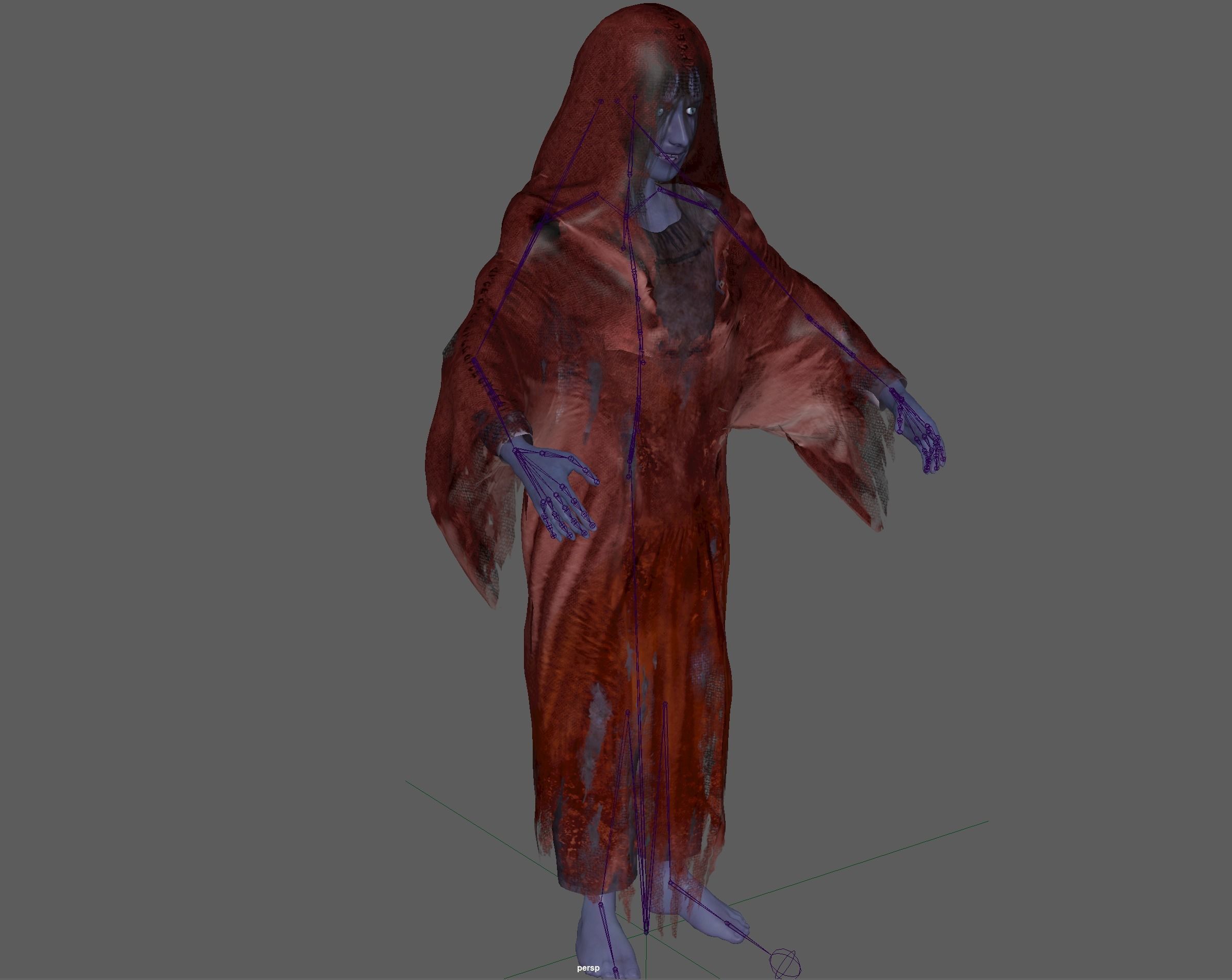 Ghost Girl - Horror Woman 3D model_19