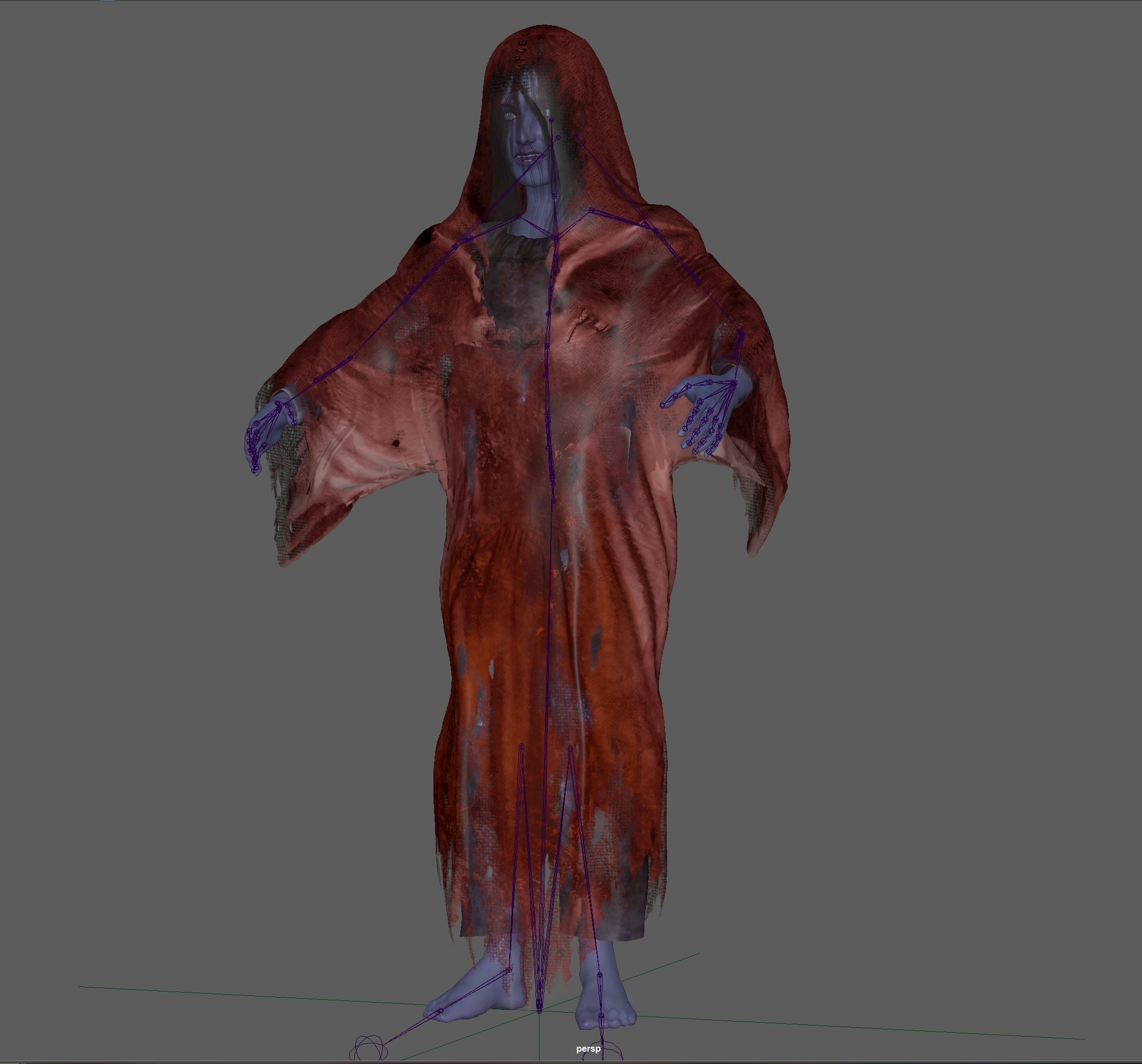 Ghost Girl - Horror Woman 3D model_13