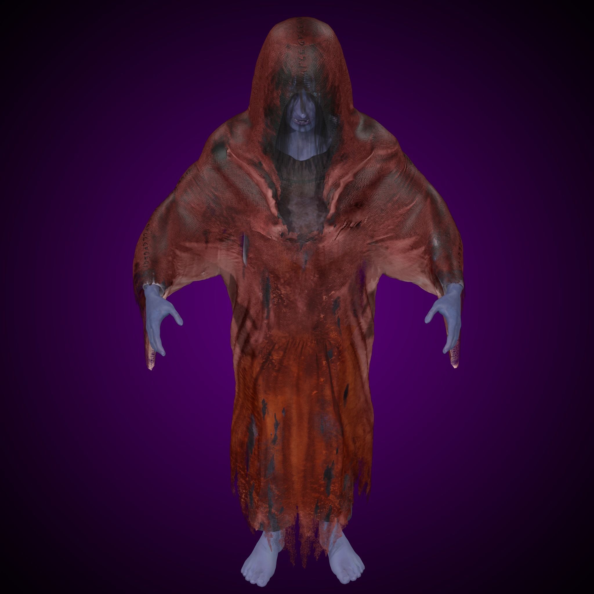Ghost Girl - Horror Woman 3D model_5