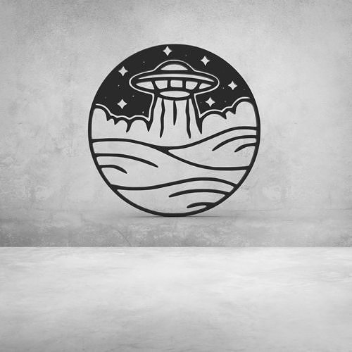 FREE UFO WALL DECOR Free 3D print model
