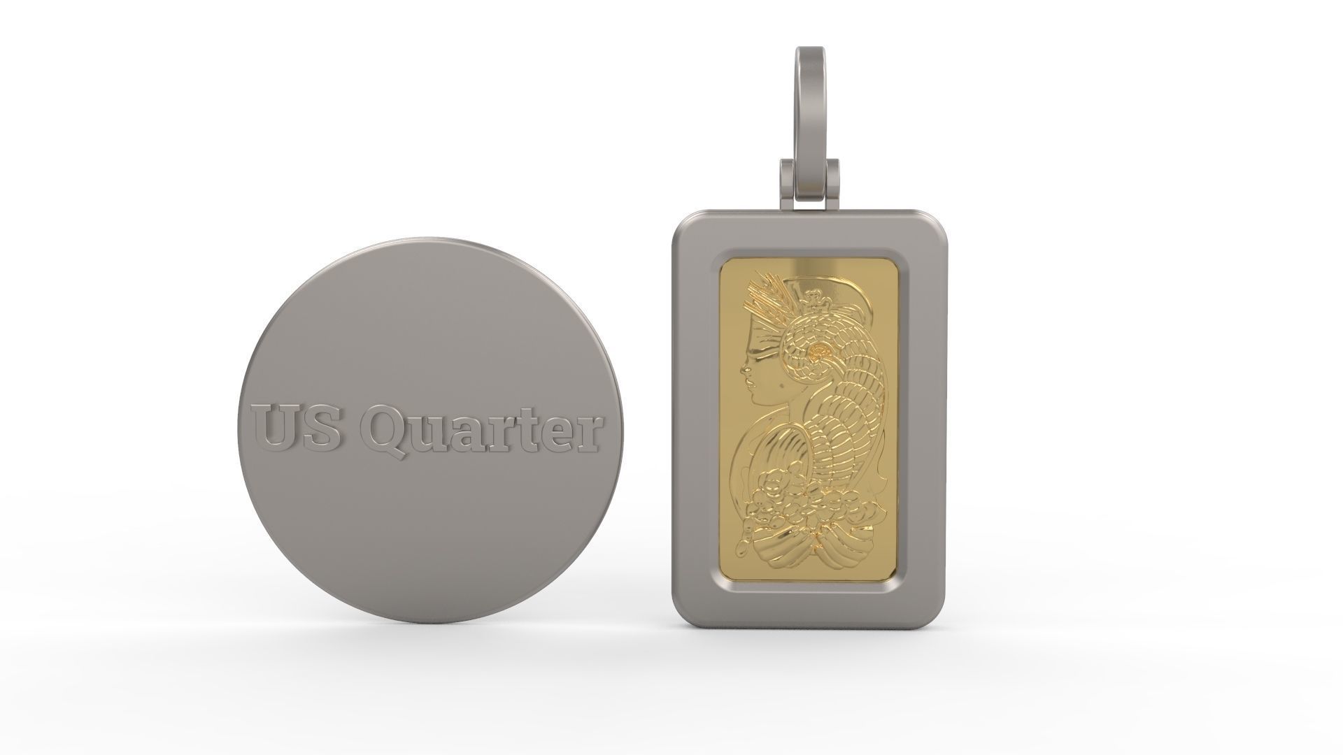 Pamp Frame Pendant 14 3D print model_4