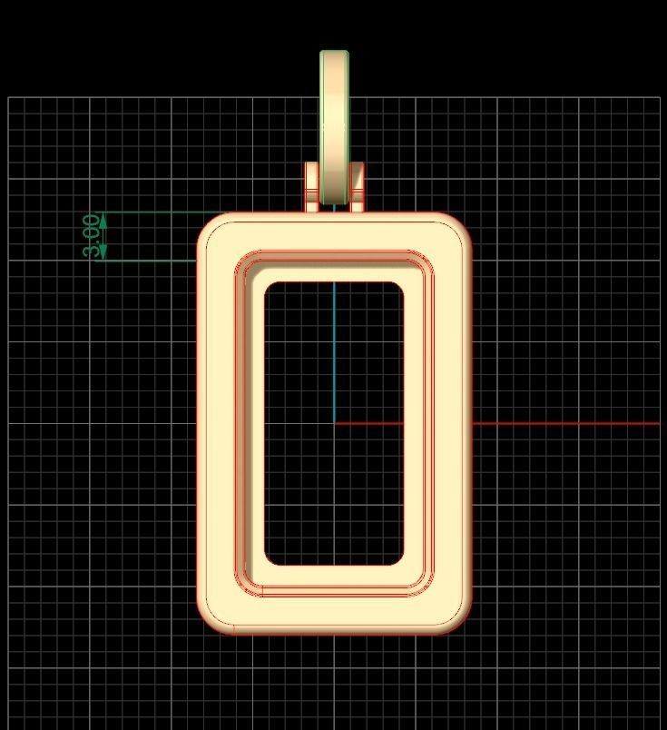 Pamp Frame Pendant 14 3D print model_7