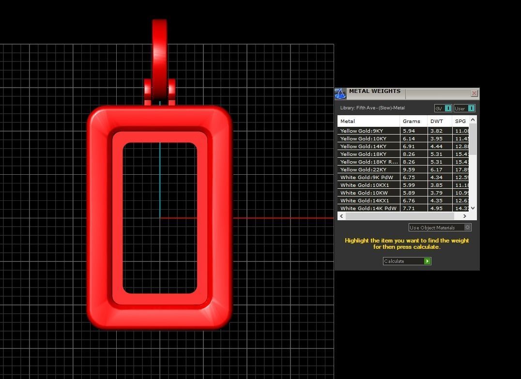 Pamp Frame Pendant 14 3D print model_9