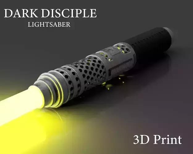 Dark Disciple Asajj Ventress Lightsaber - 3D printable 3D print model