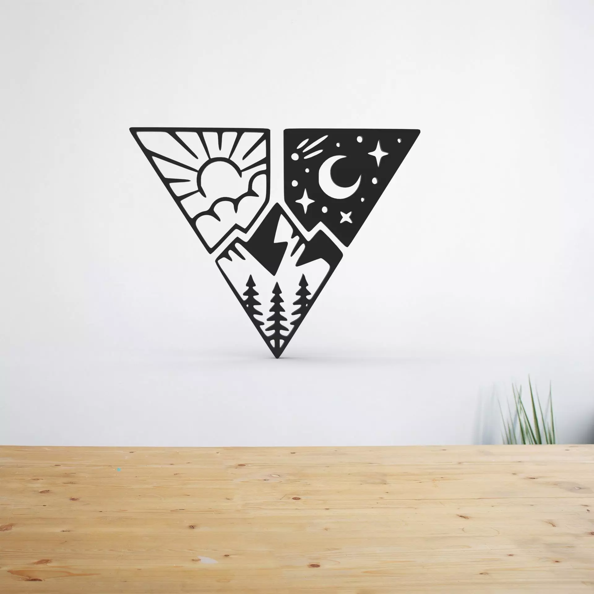 3 piece wall art decor 3D print model_0