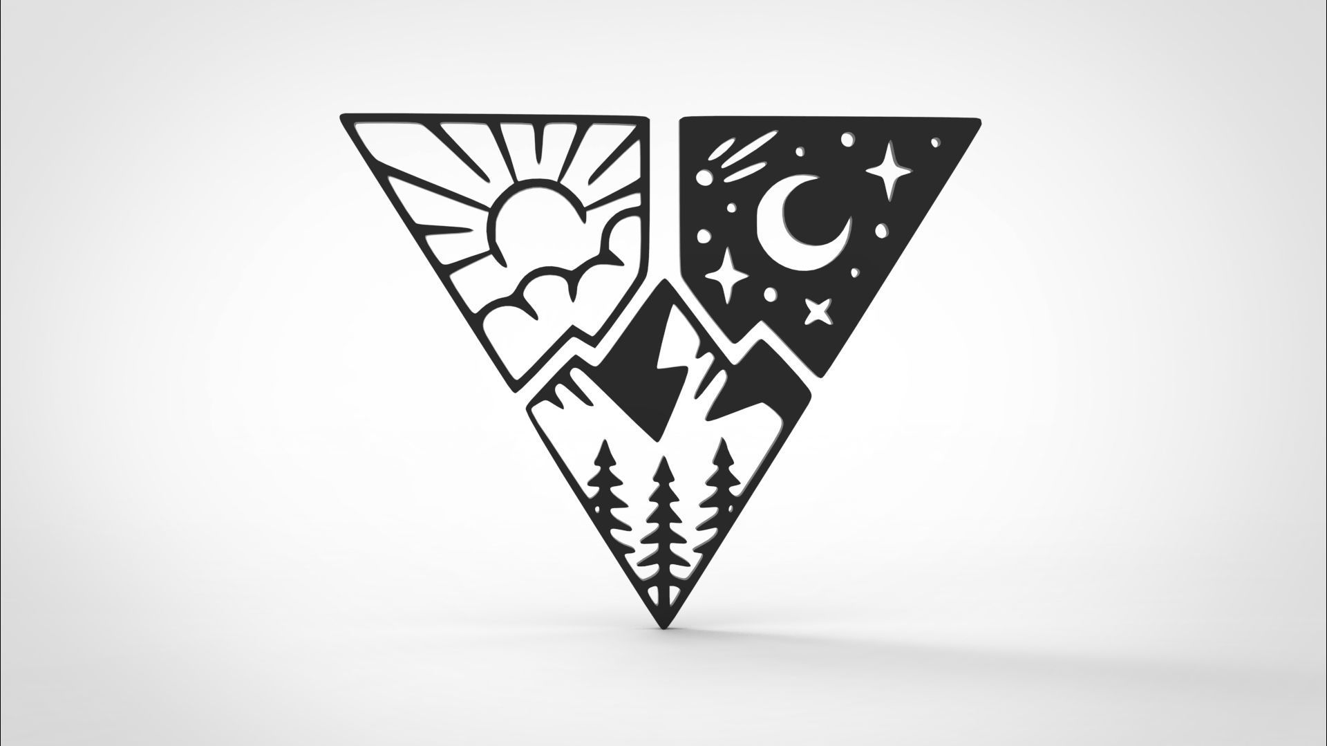 3 piece wall art decor 3D print model_5