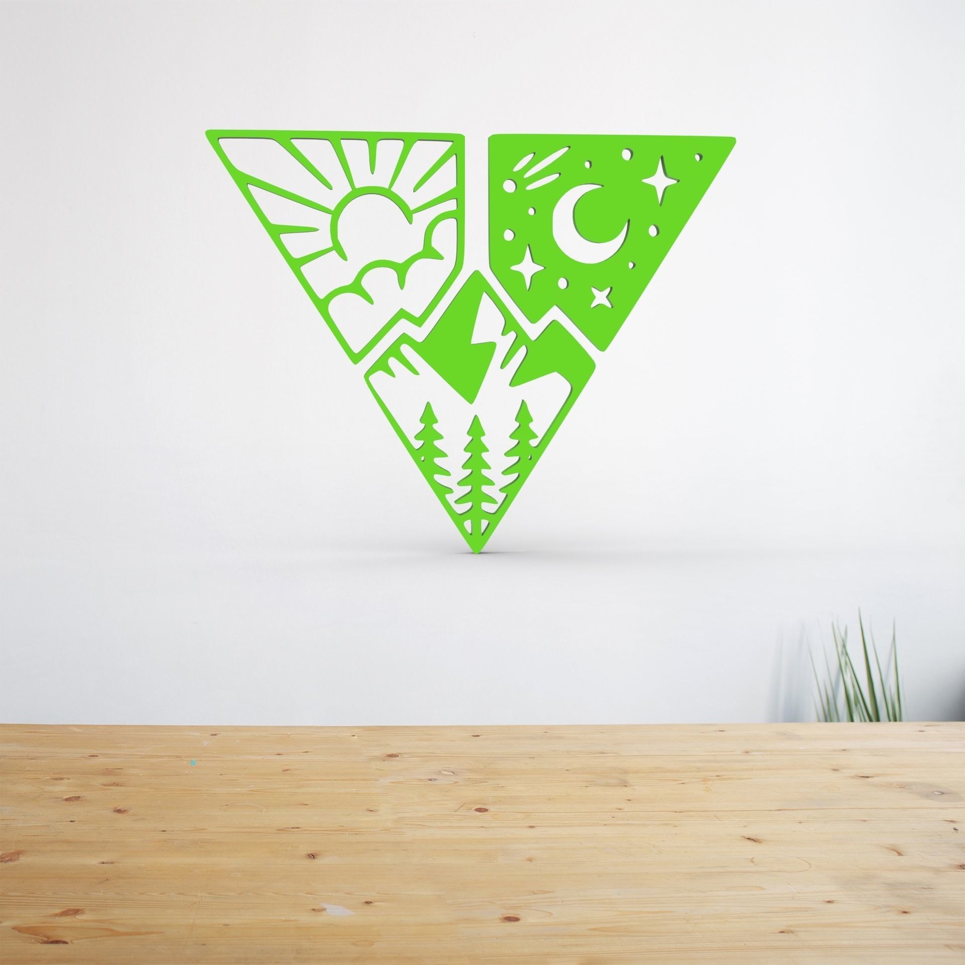 3 piece wall art decor 3D print model_1