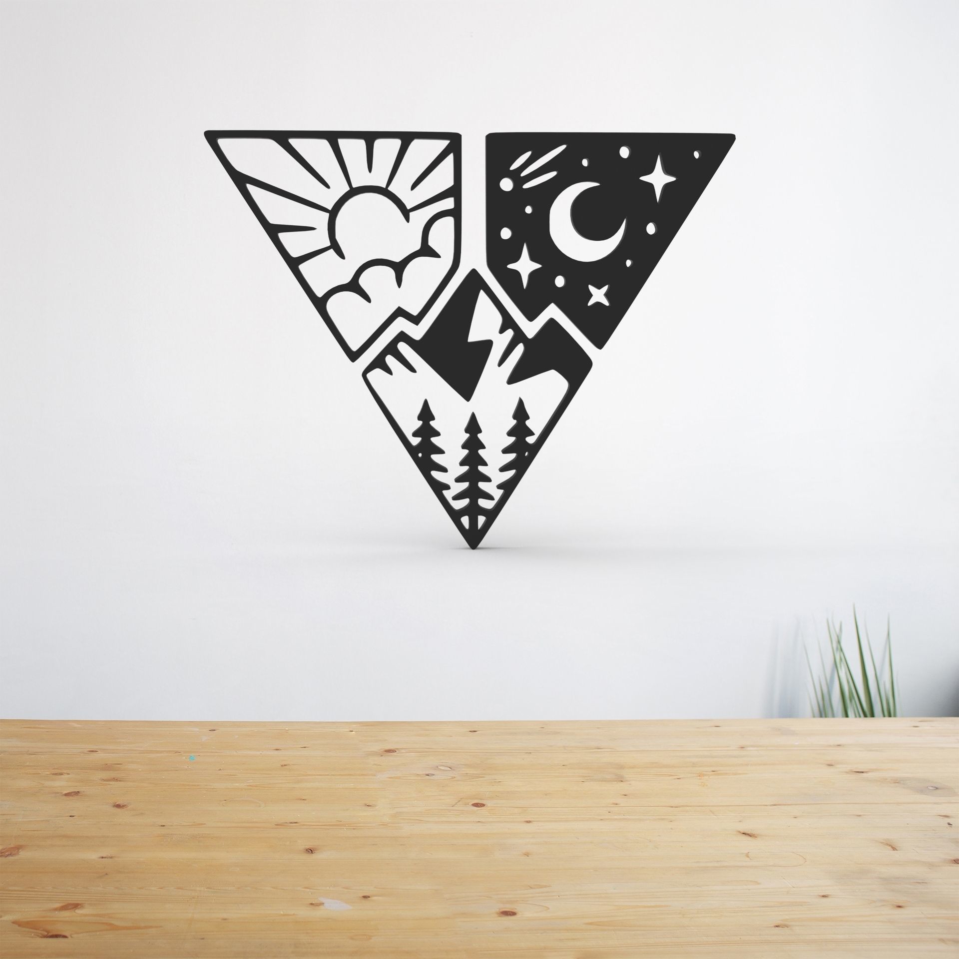 3 piece wall art decor 3D print model_3