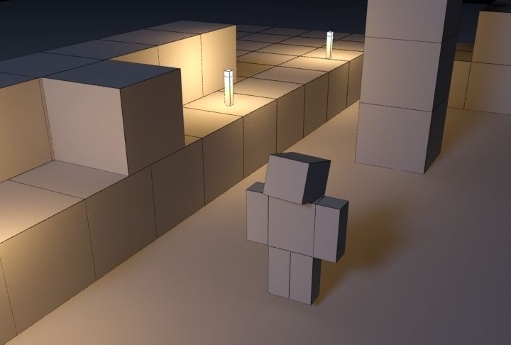 Steve of Minecraft Low-poly 3D model_2