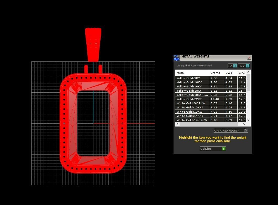 Pamp Frame Pendant 18 3D print model_9