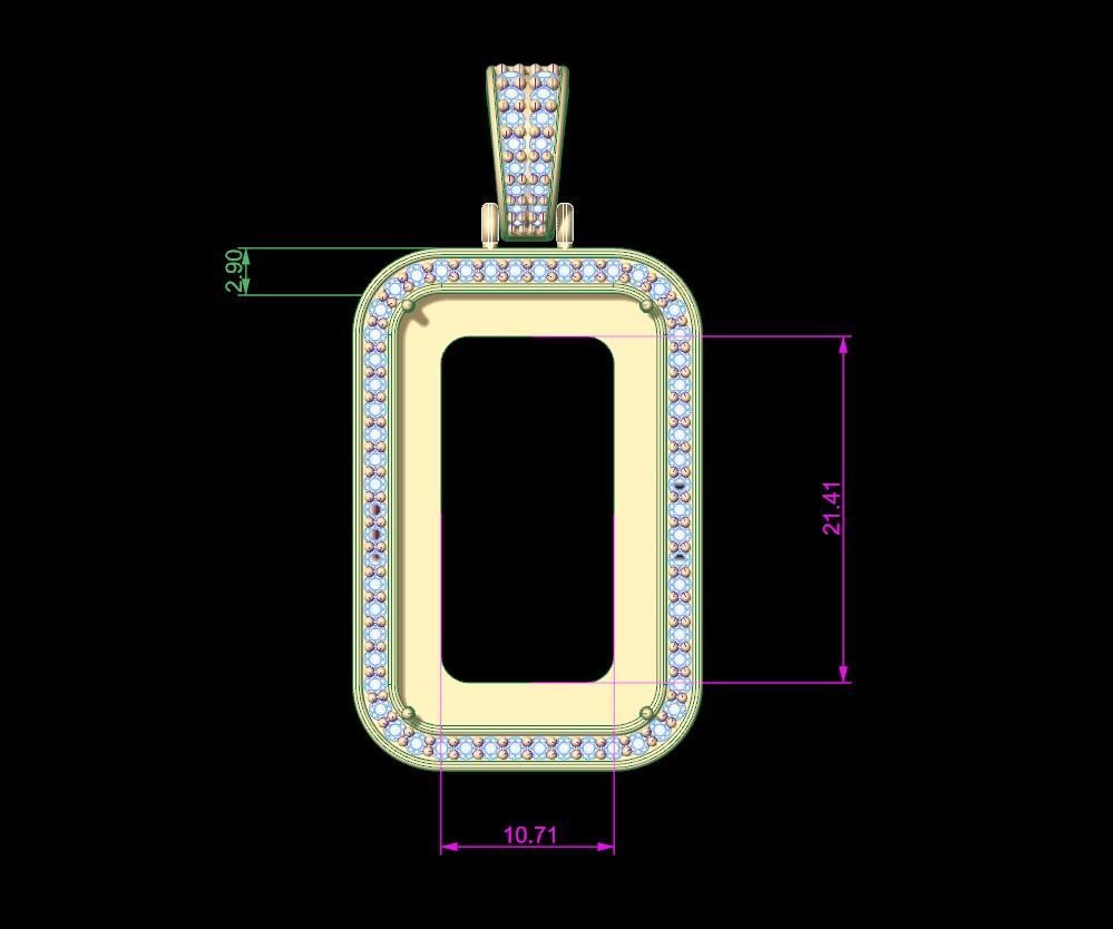 Pamp Frame Pendant 18 3D print model_7