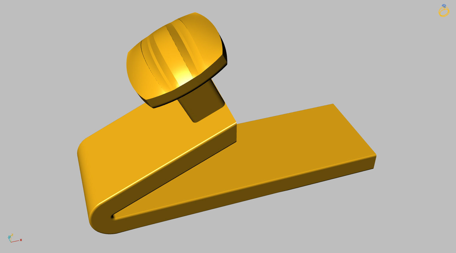 Riviera Carre bracelet with clasp Gemstone Square 6x6mm 3D print model_11