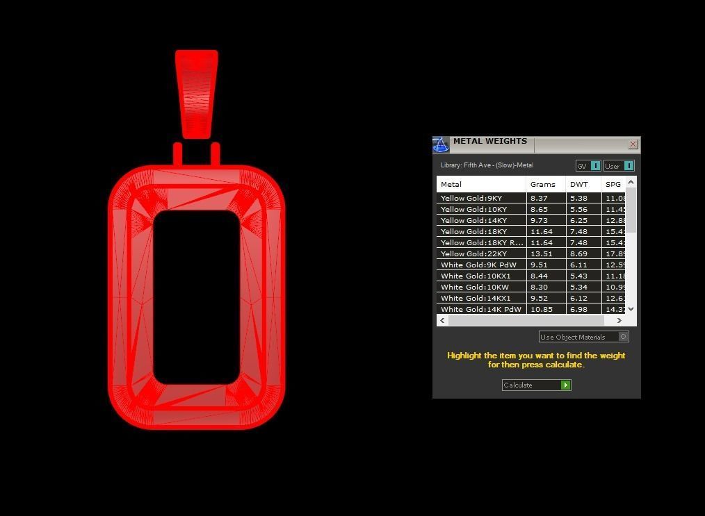 Pamp Frame Pendant 19 3D print model_9